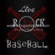 Live Rock Baseball Iron On Rhinestone Transfer